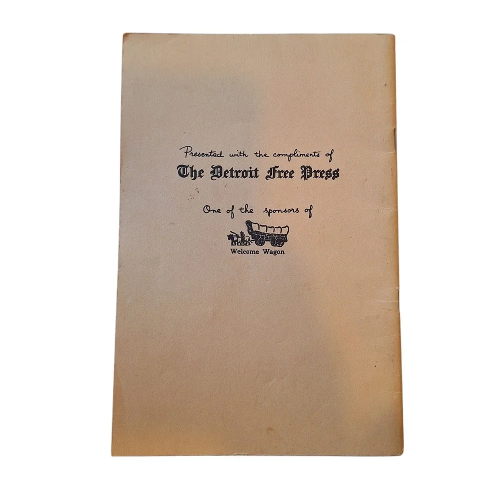 Vintage 1950s Recipes From‎ The Tower Kitchen Kay Savage Detroit Cookbook